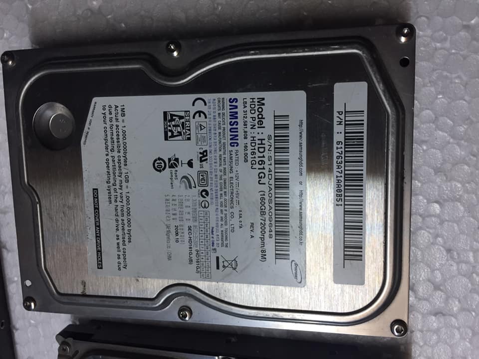 Ổ Cứng HDD Máy tính PC chuẩn SATA 160G Caution Kĩ Thuật