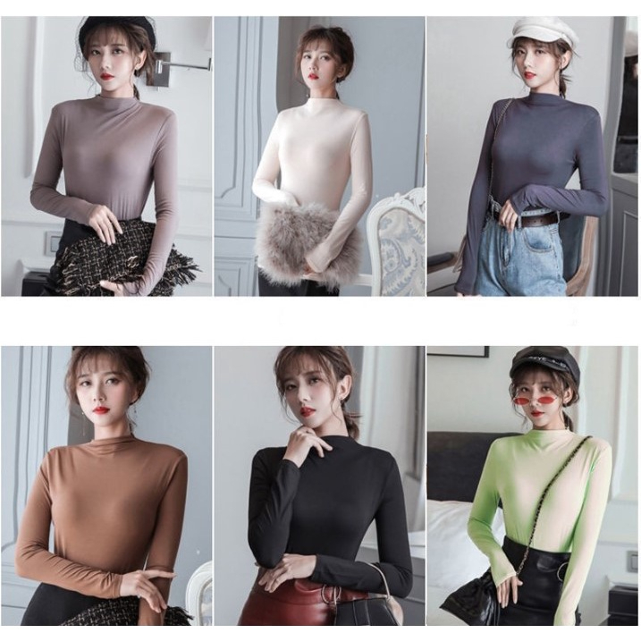 Áo Giữ Nhiệt Thun Lạnh Cổ Lọ Cao Cấp