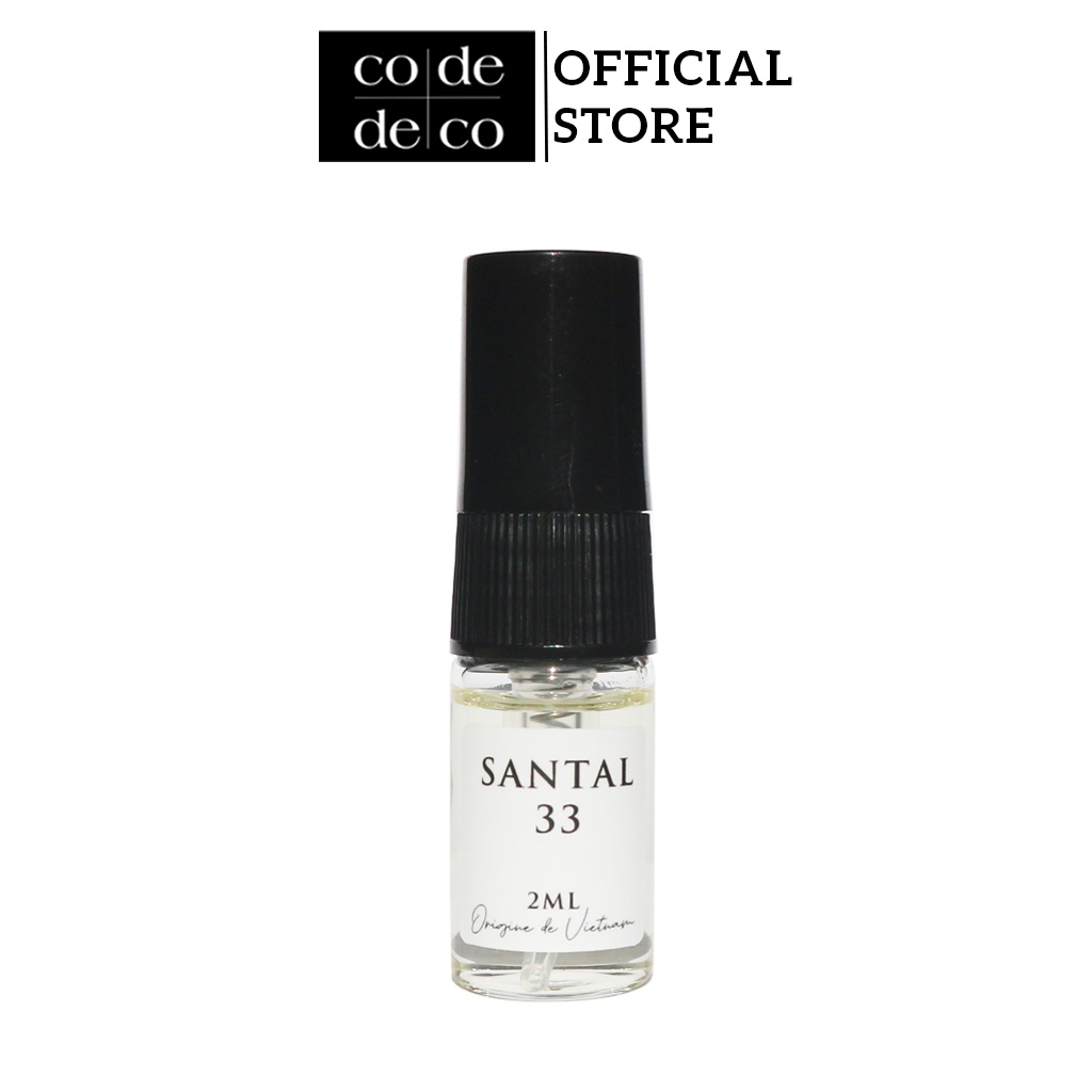 Tinh Dầu Nước Hoa Code Deco Santal 33 Độc Đáo, Bí Ẩn vial 2ml dùng thử