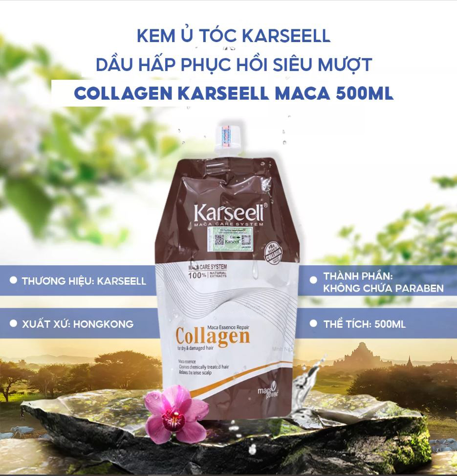[CHÍNH HÃNG] HẤP KARSEELL COLLAGEN SIÊU MỀM MƯỢT 500ML