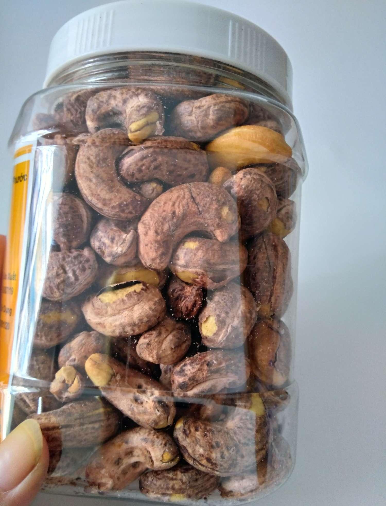 Hạt Điều rang muối nguyên hạt còn vỏ lụa ( Loại A) 500gr