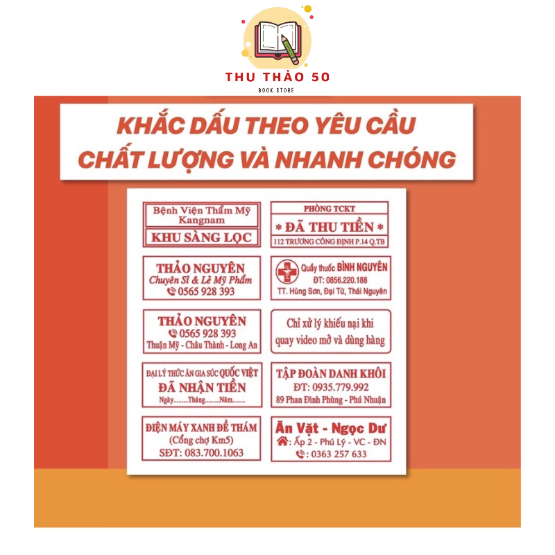 Khắc con dấu 2-3 dòng shiny s-223.