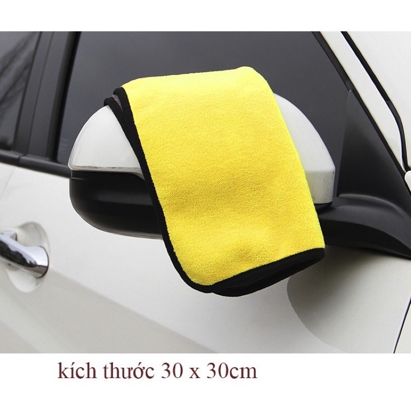 Khăn Lau Xe Siêu Thấm Hút 2 Mặt