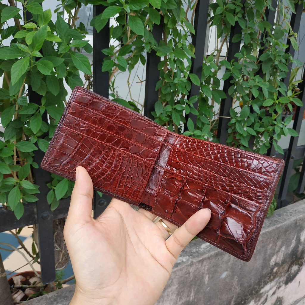 [FREE SHIP] Ví Da Cá Sấu 2 Mặt [GÙ NGUYÊN CON RẤT ĐẸP] V22