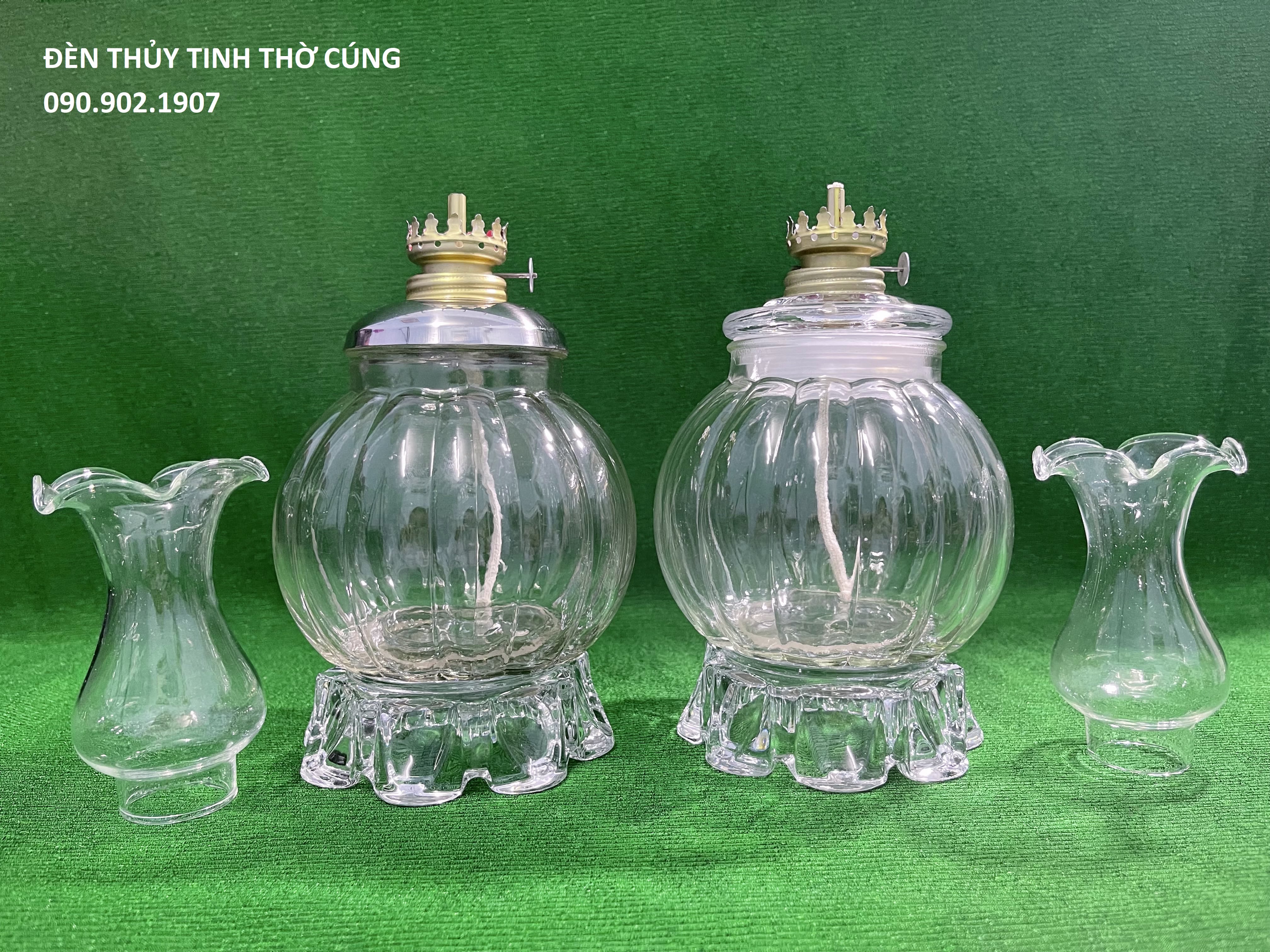 ĐÈN THỦY TINH THỜ CÚNG - BÍ TÀN