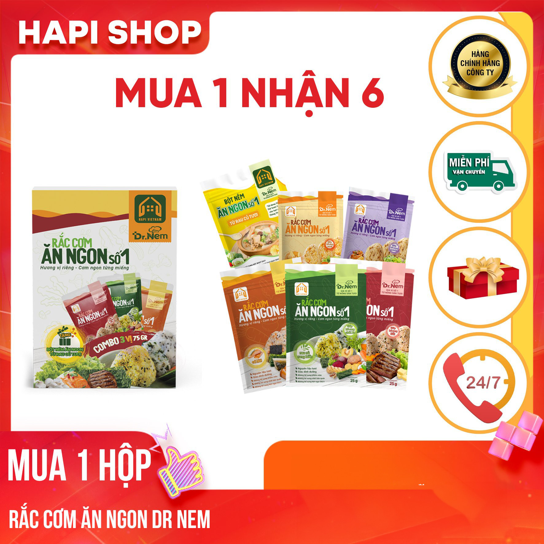 RẮC CƠM ĂN NGON SỐ 1 TỪ NÔNG SẢN VIỆT