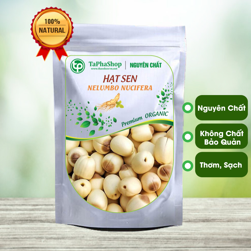 [Hạt hữu cơ] Hạt sen sấy khô 500g - tấn phát