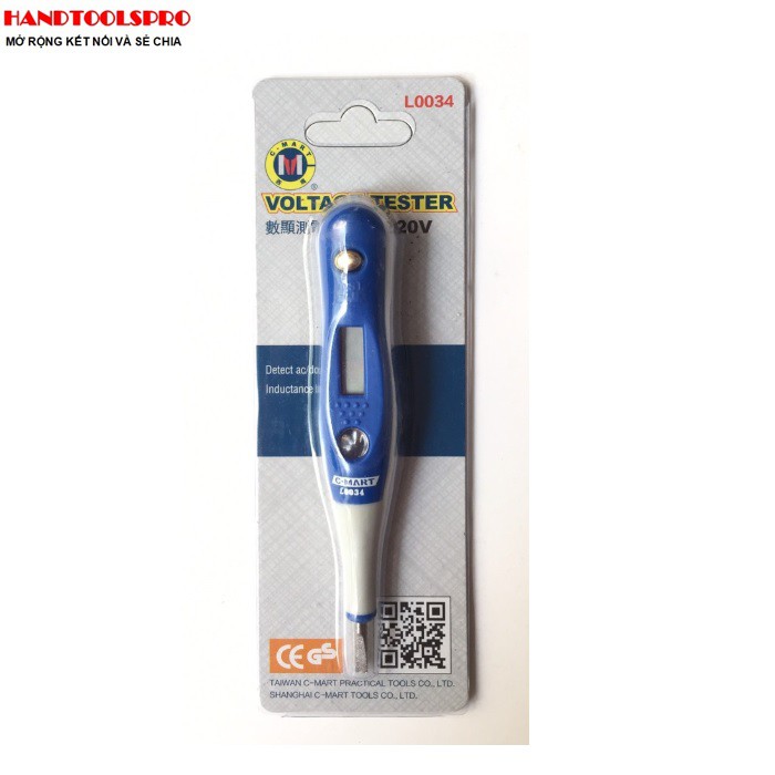 Bút thử điện hiển thị số 135mm l0034 c-mart