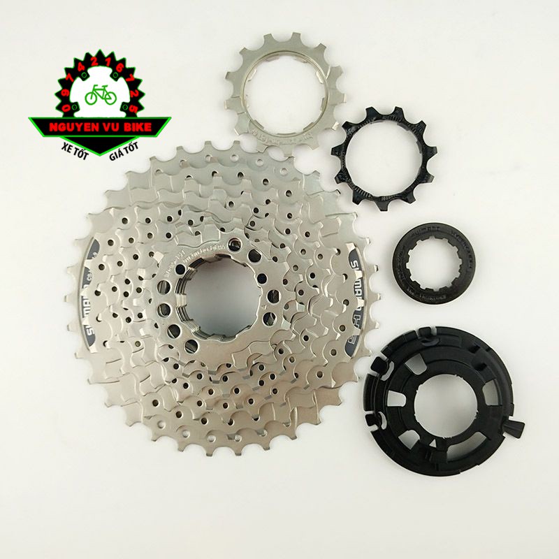 Líp thả shimano 9 tầng cs-hg201-9 chính hãng, líp shimano 9, líp thả 9 tầng, hg201 - nguyen vu bike