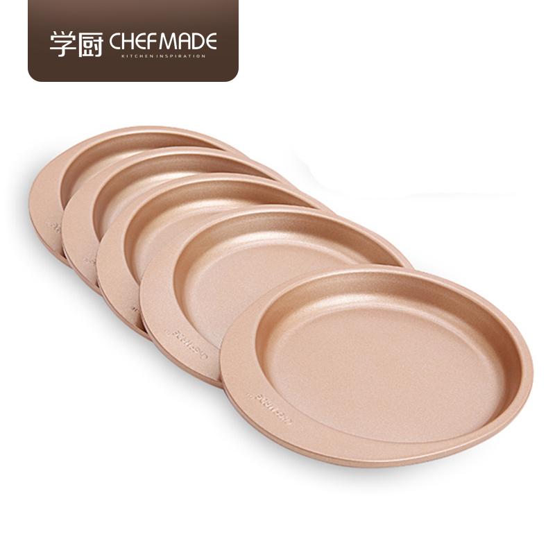 Chefmade Chef Made Sâm Panh Vàng Không Dính 6-Inch/8-Inch Cầu Vồng Bánh Nướng Bộ Tạo Khuôn Hình