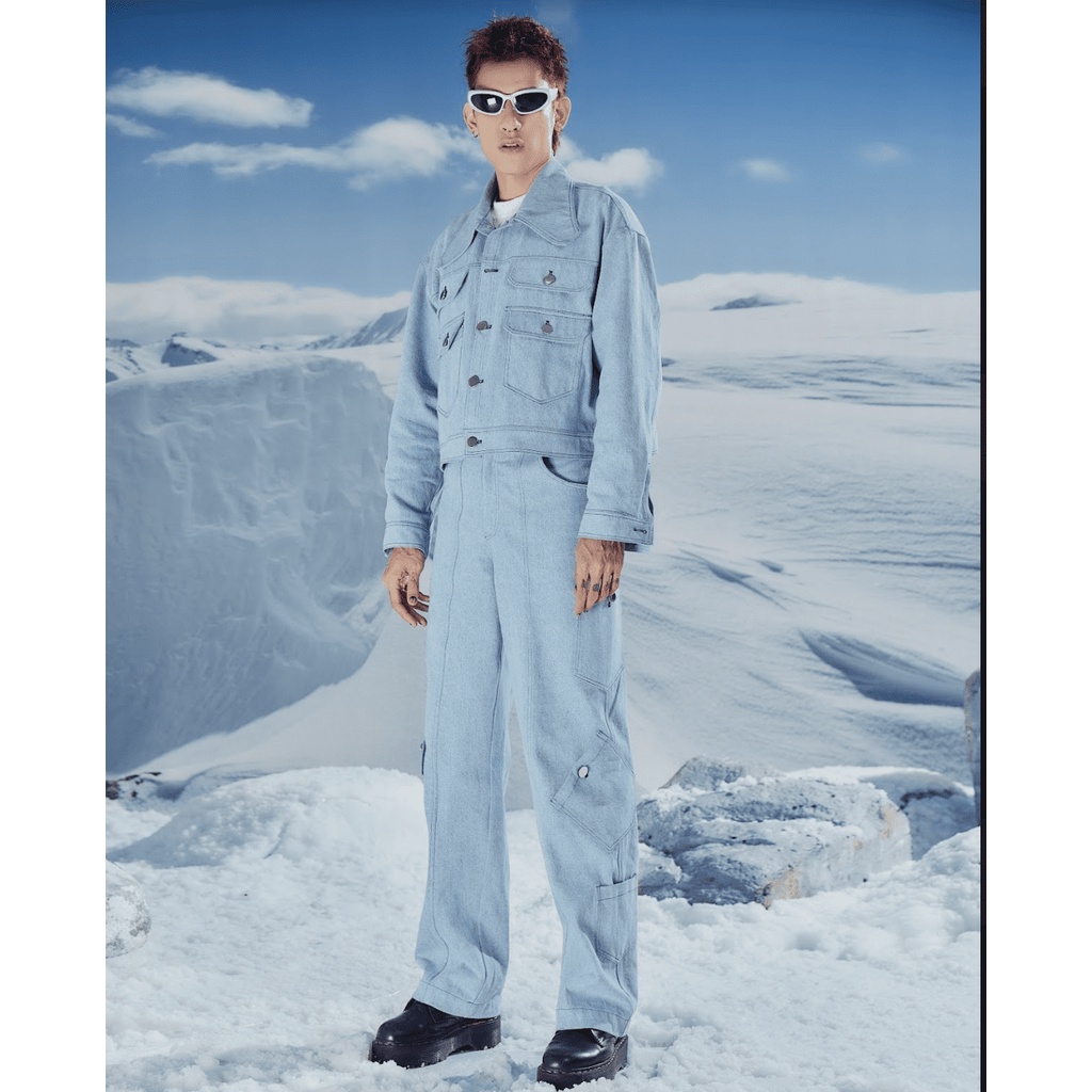 Áo khoác denim jacket Cao Stu