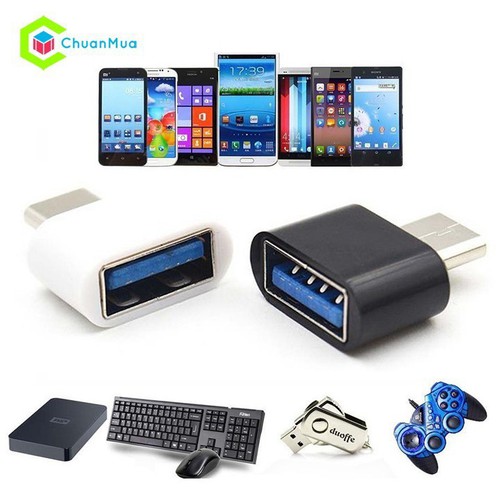 Cáp USB OTG MINI USB TO USB TYPE C TO USB