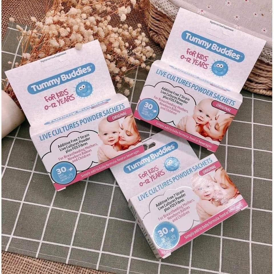 MEN VI SINH TUMMY BUDDIES -  UK ( Giúp ăn ngon và hết táo bón )