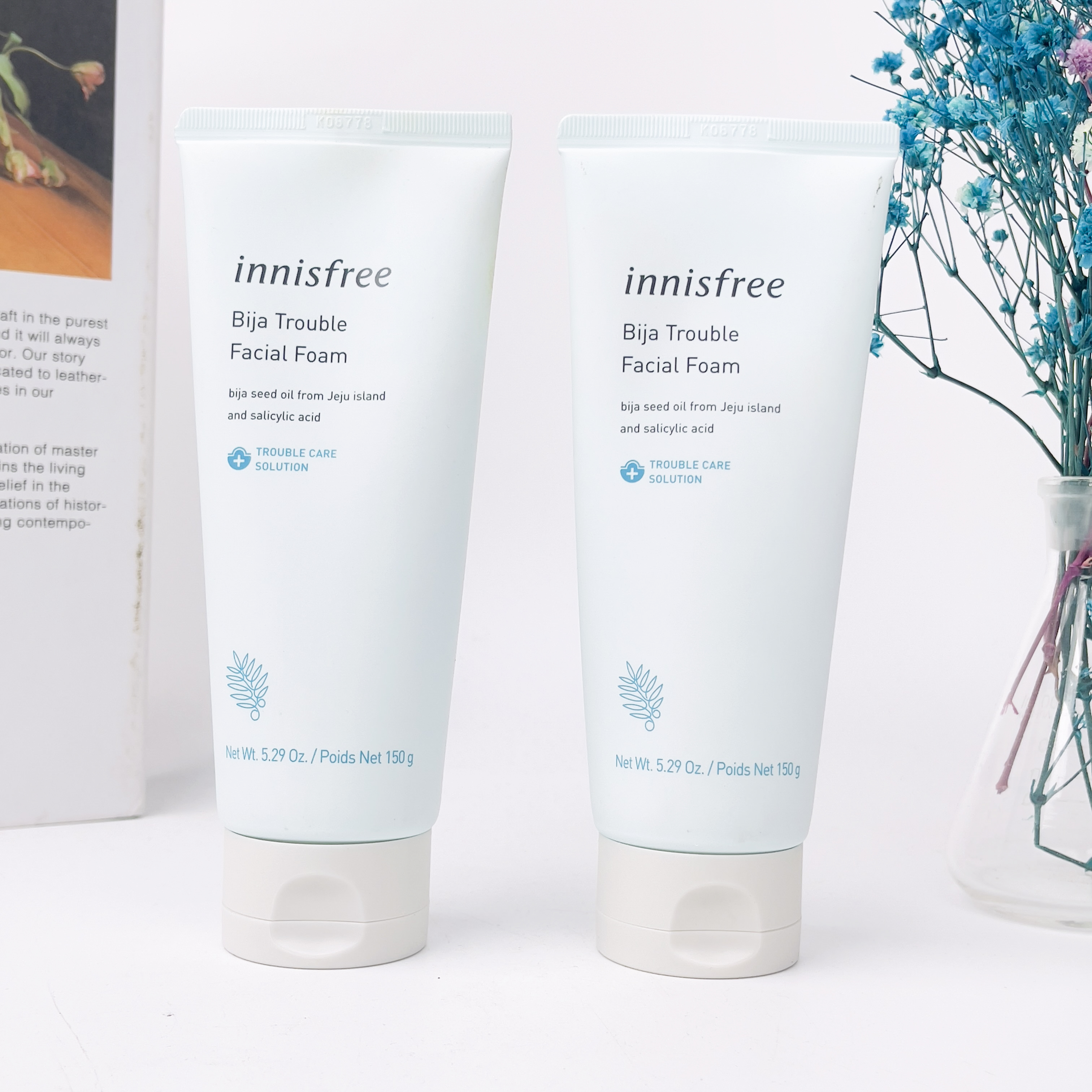 Sữa rửa mặt giảm mụn Innisfree Bija Anti Trouble Facial Foam