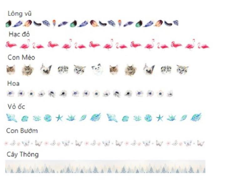Washi tape nhiều mẫu giá siêu rẻ