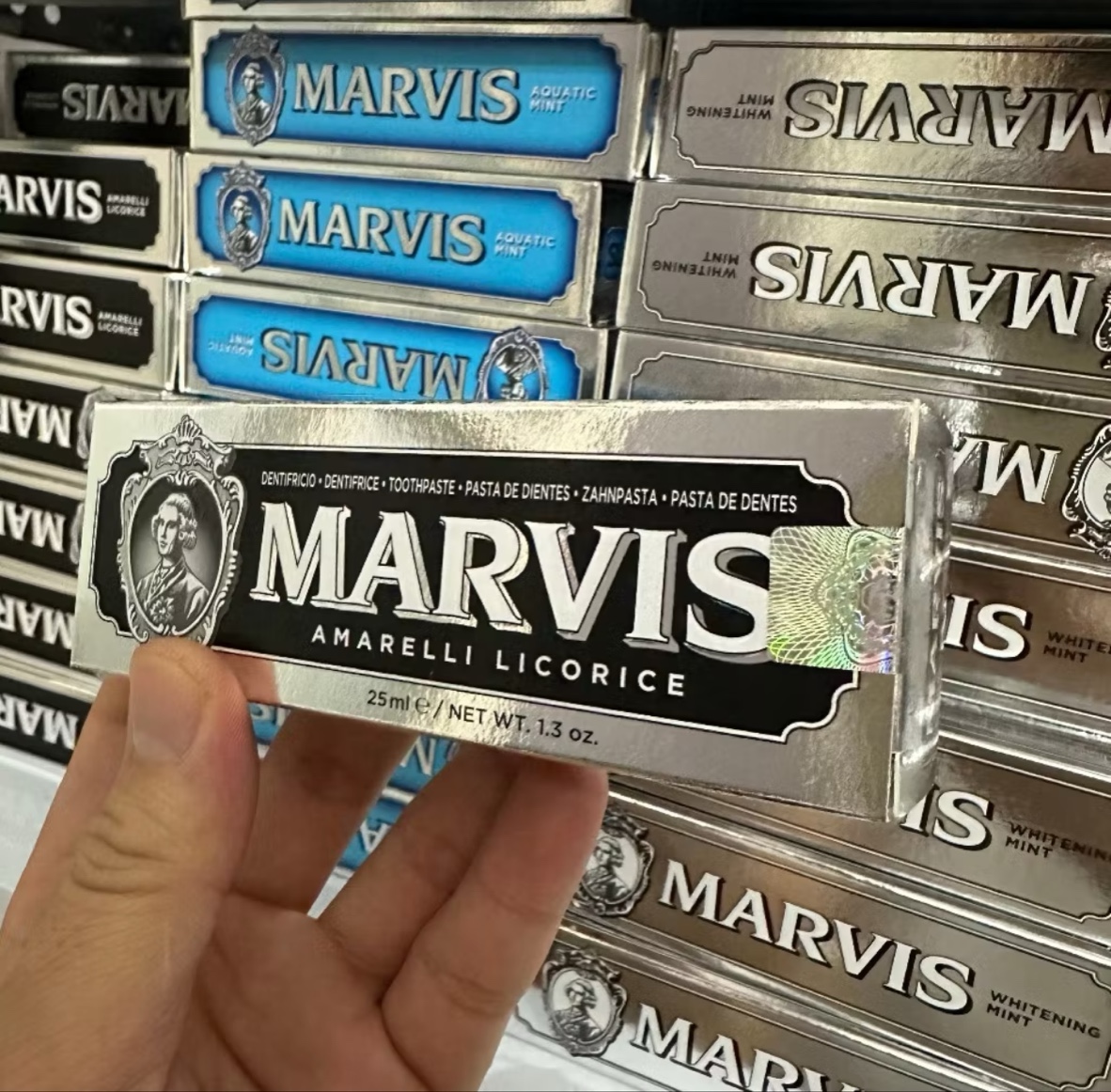Kem dánh răng MARVIS TOOTHPASTE 25ML - Nhiều mùi hương Nữ Trắng Răng Đánh Răng