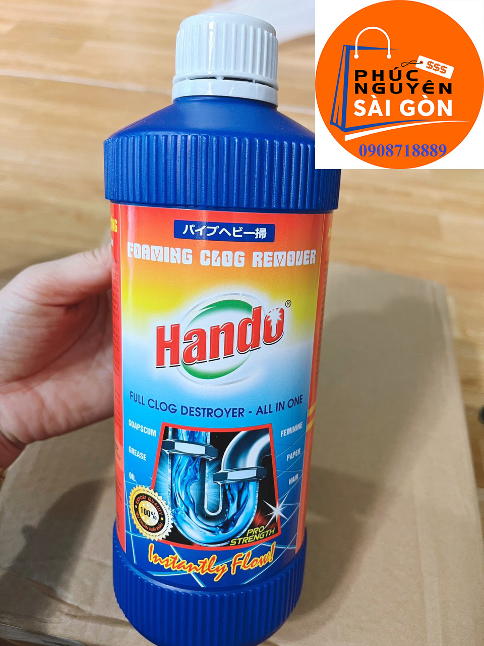 Nước thông cống Hando chai 1 lít PNS788