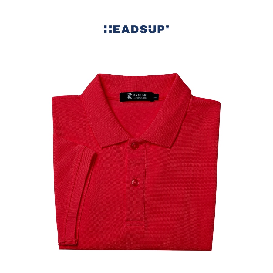 Áo Polo đôi nam nữ Headsup - Màu Đỏ