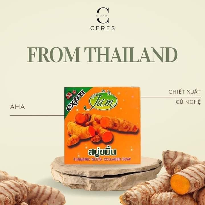 Xà Phòng Nghệ JAM TURMERIC GLUTA COLLAGEN SOAP