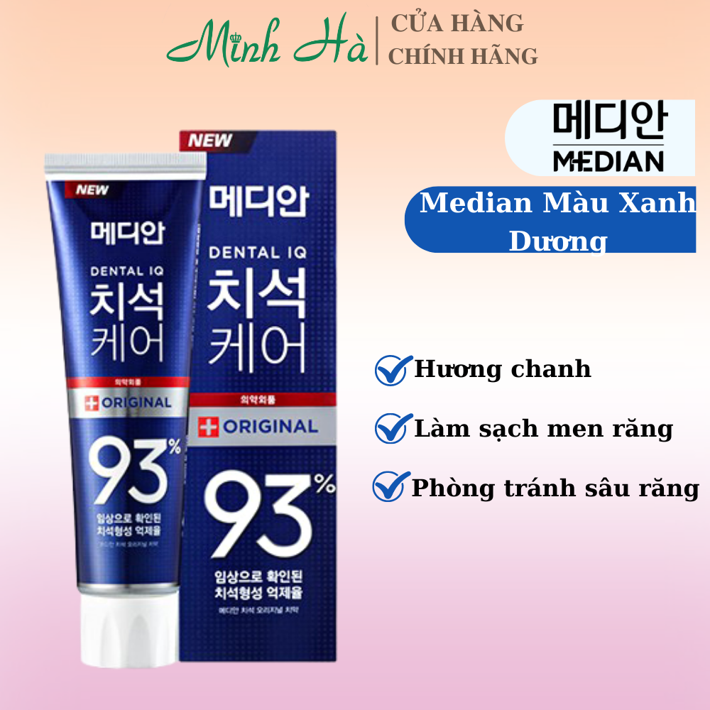 Kem đánh răng median dental iq 93% hàn quốc