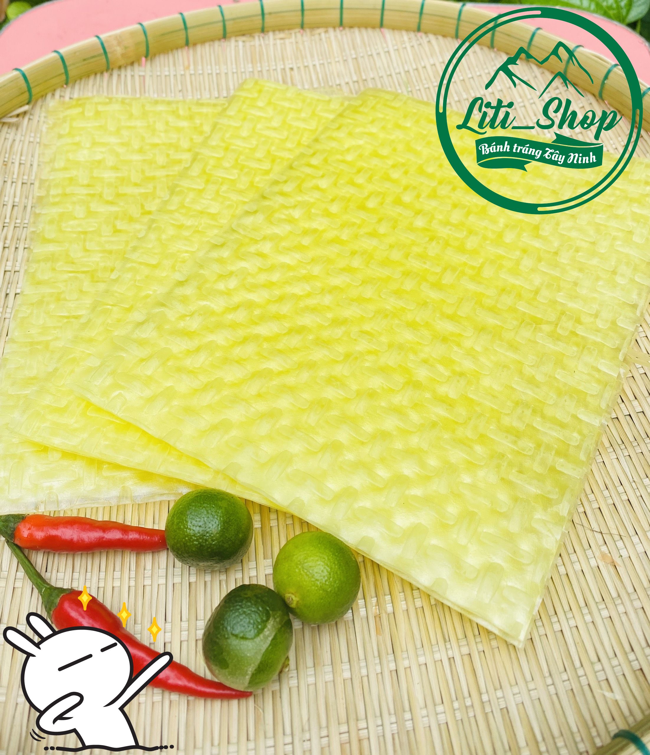Bánh tráng Vuông hương Mít 500Gr