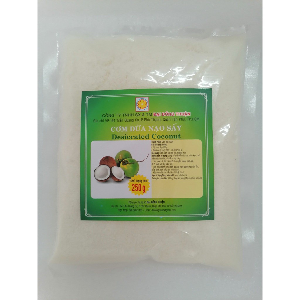 Cơm dừa nạo sấy 250gr     -207
