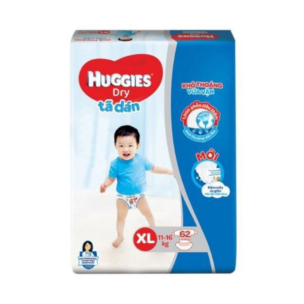 [Date 2024] Tã bỉm dán Huggies L 68 miếng, L68