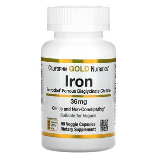 Ferrochel Iron (Bisglycinate), 36 mg hộp 90 viên của California Gold Nutrition - iHerb Việt Nam thumbnail
