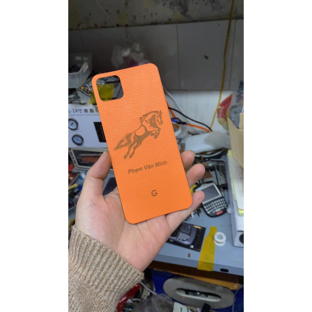 Dán Da Lưng điện thoại Google Pixel 4XL khắc hình