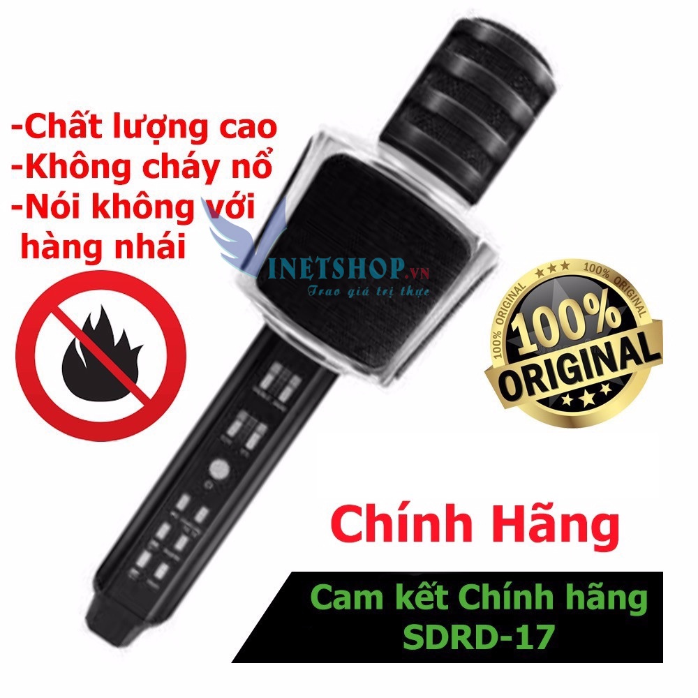 Micro karaoke, micro không dây, micro karaoke bluetooth, micro bluetooth 3 in 1 SD16 phiên bản nâng cấp