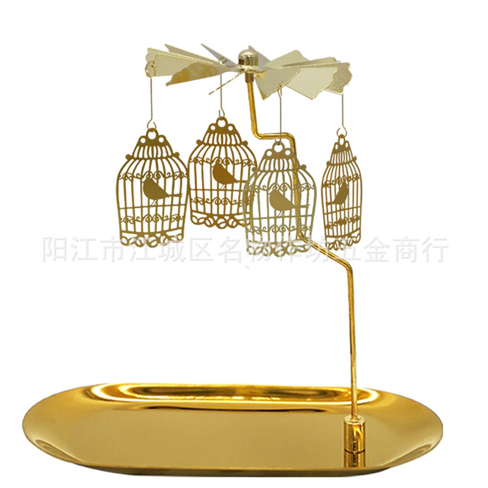 Phụ kiện chong chóng nến xoay mạ vàng cho nến thơm