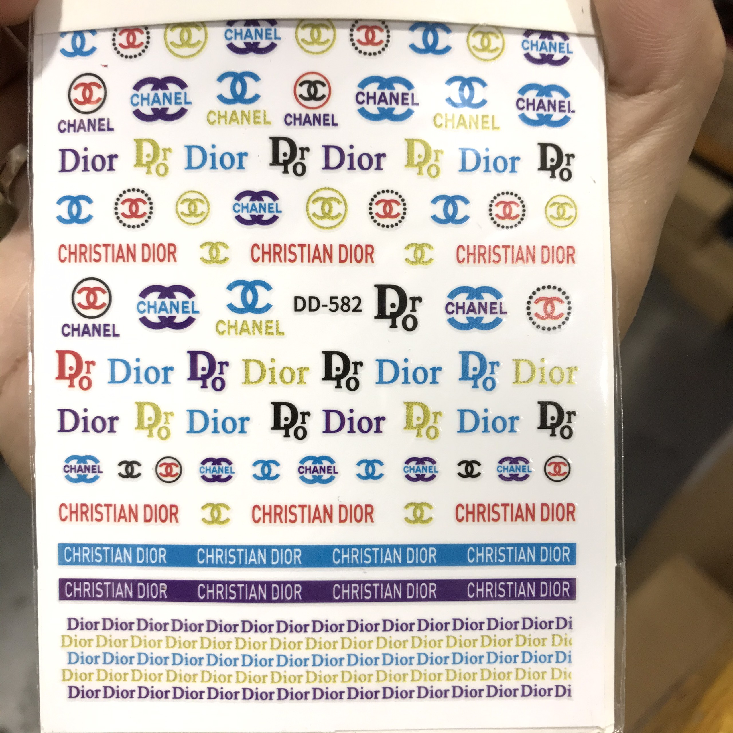 Sticker dán móng tay nail thương hiệu siêu đẹp - sinailmi