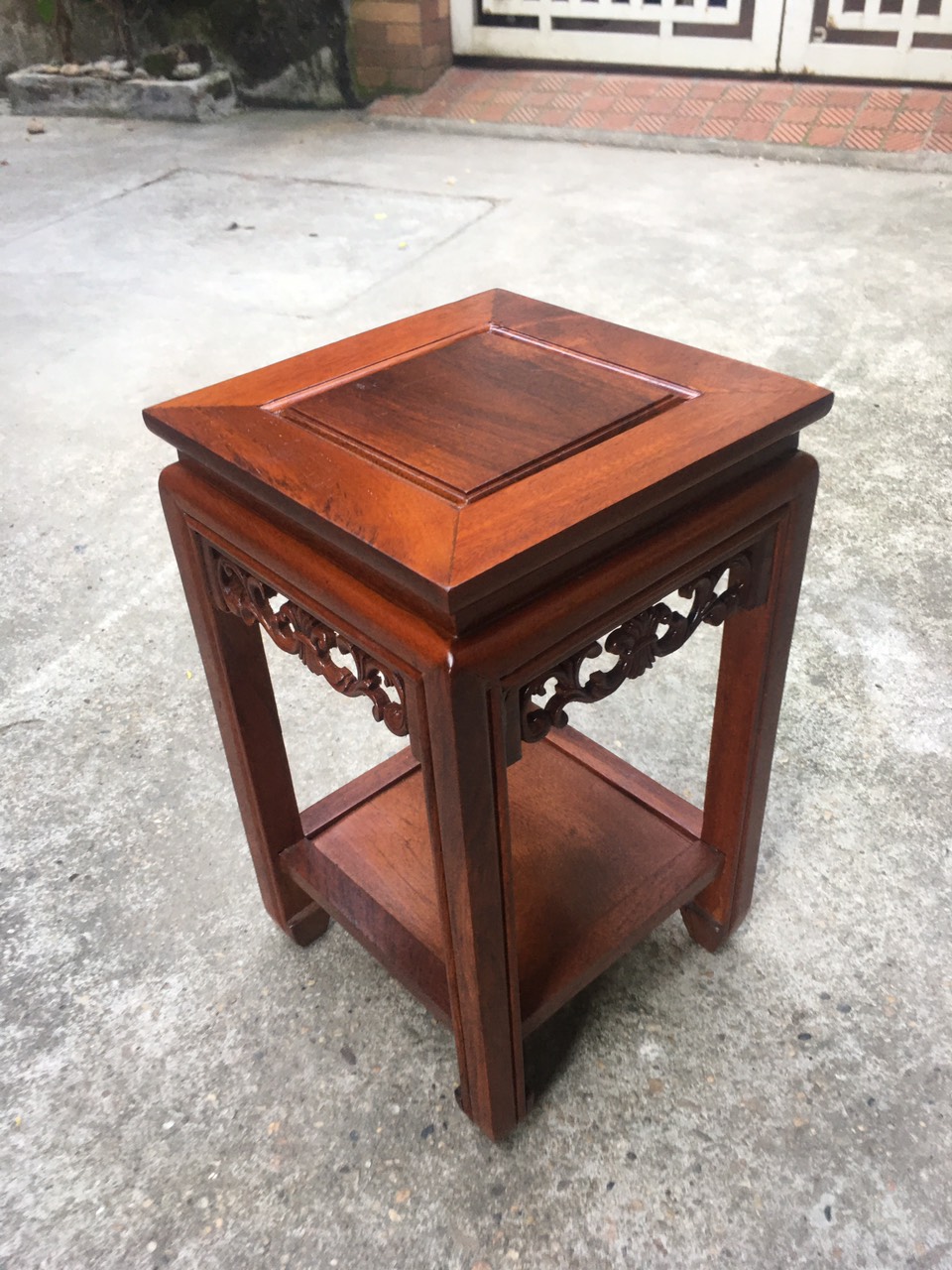 Đôn kệ tượng để đồ gỗ hương cao cấp