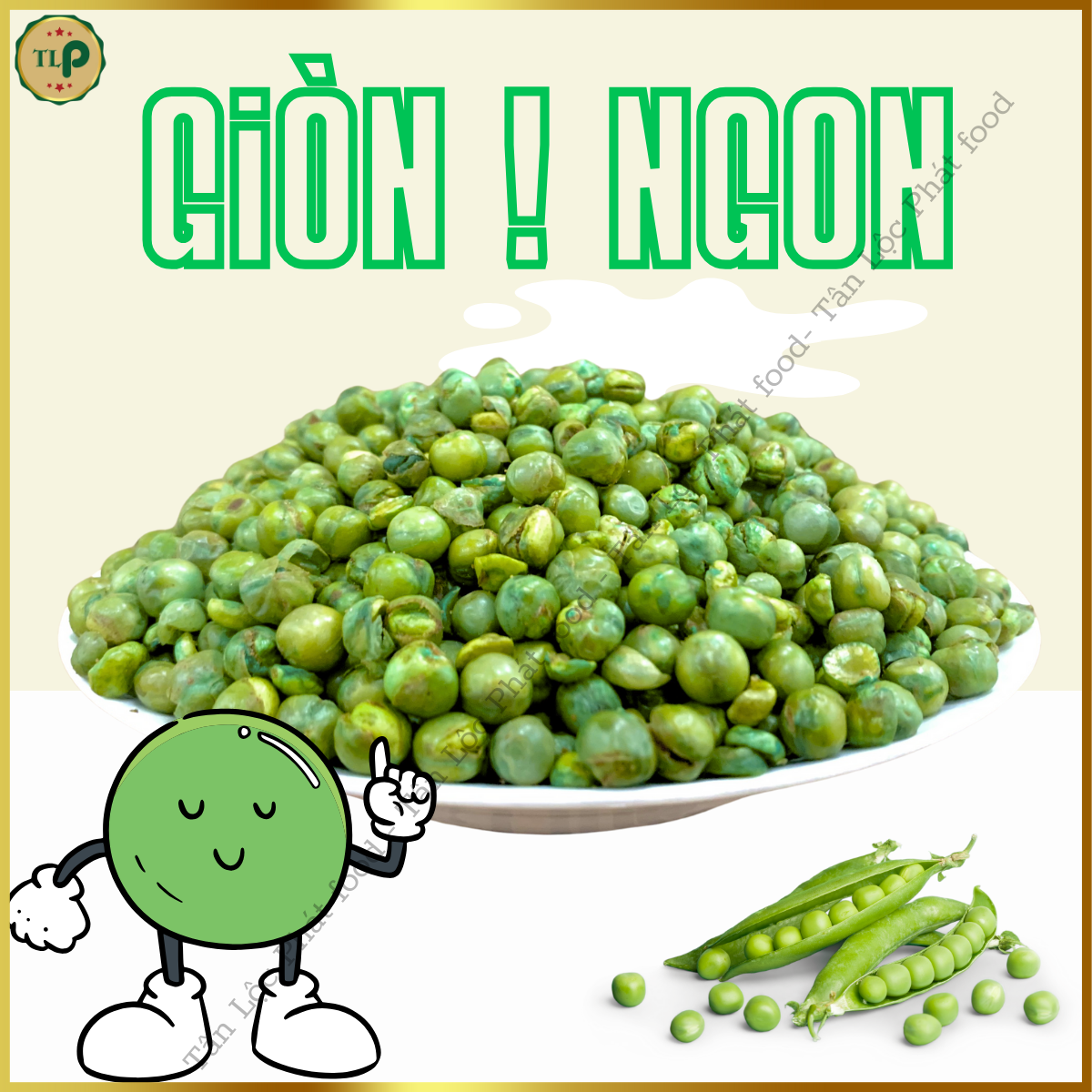 ĐẬU HÀ LAN RANG MUỐI TÂN LỘC PHÁT BỊCH 100G