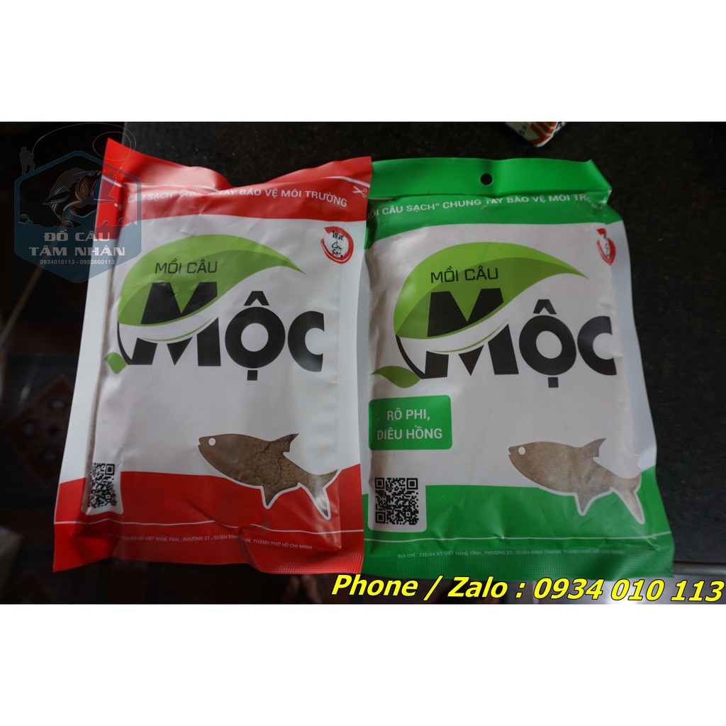 Mồi câu Mộc có xanh và đỏ