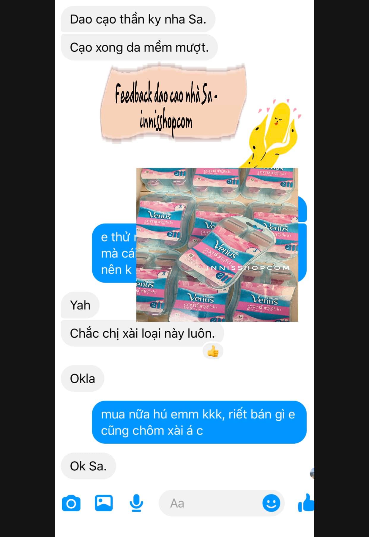 Bộ 2 dao cạo nữ Gillette Venus Comfortglide White Tea