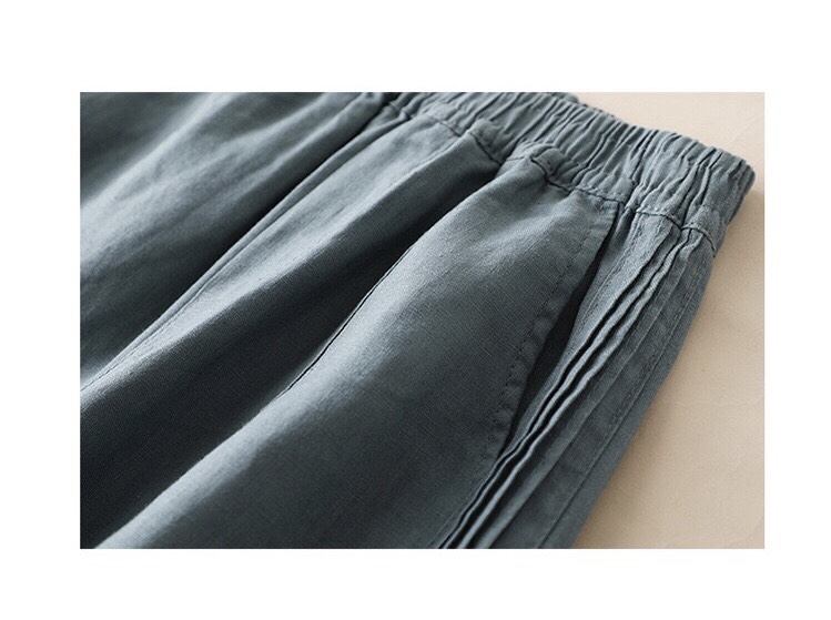 Q0808-Quần Linen Ống Rộng