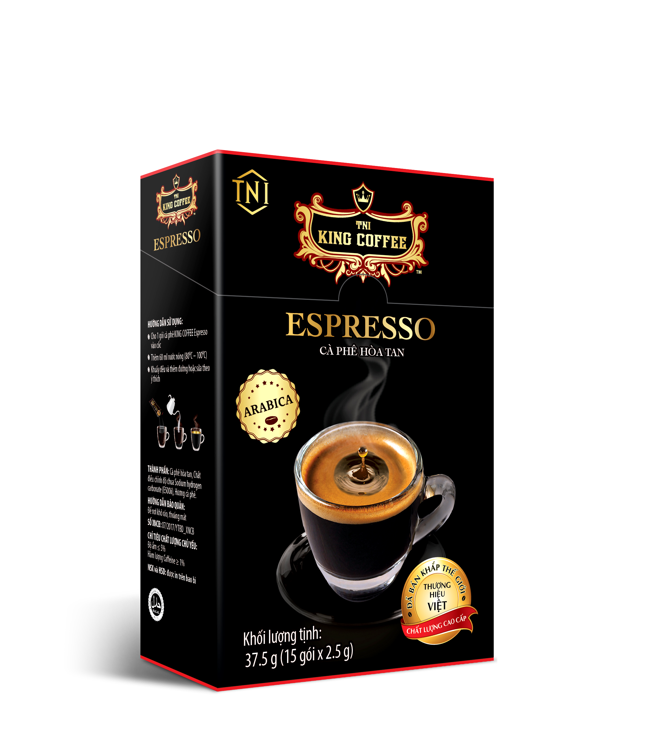 Cà Phê Hòa Tan Espresso 2,5 gram - KING COFFEE