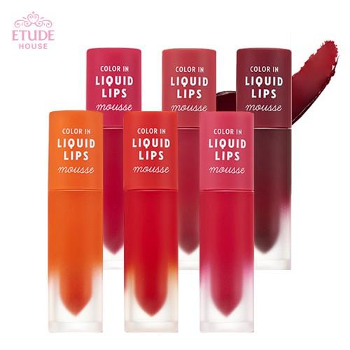 [HCM]Son Kem Lì Etude House Color In Liquid Lips Mousse RD302
