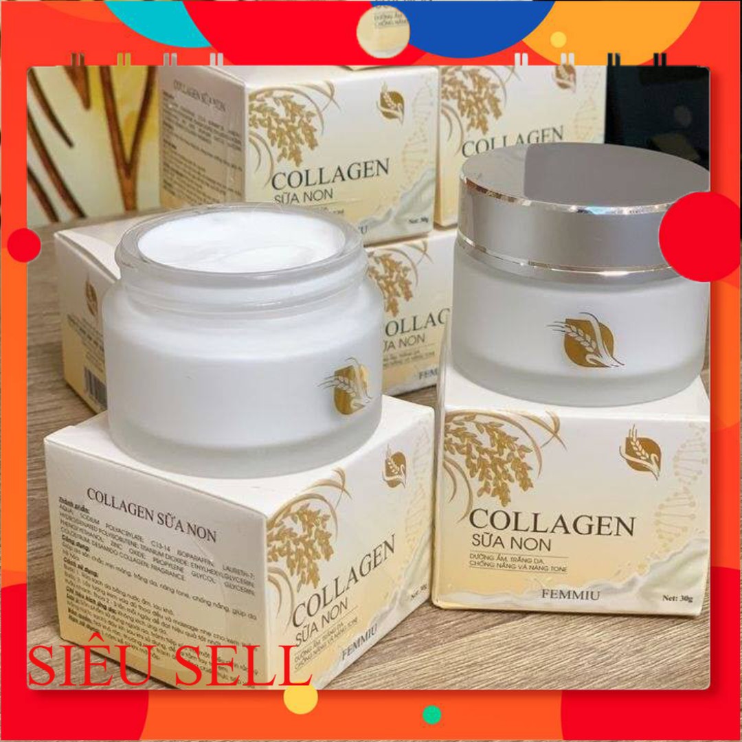 (Mẩu Mới) Kem Dưỡng Da Collagen Sữa Non FEMMIU Dưỡng Trắng Mịn Da , Cấp Ẩm , Chống Nắng