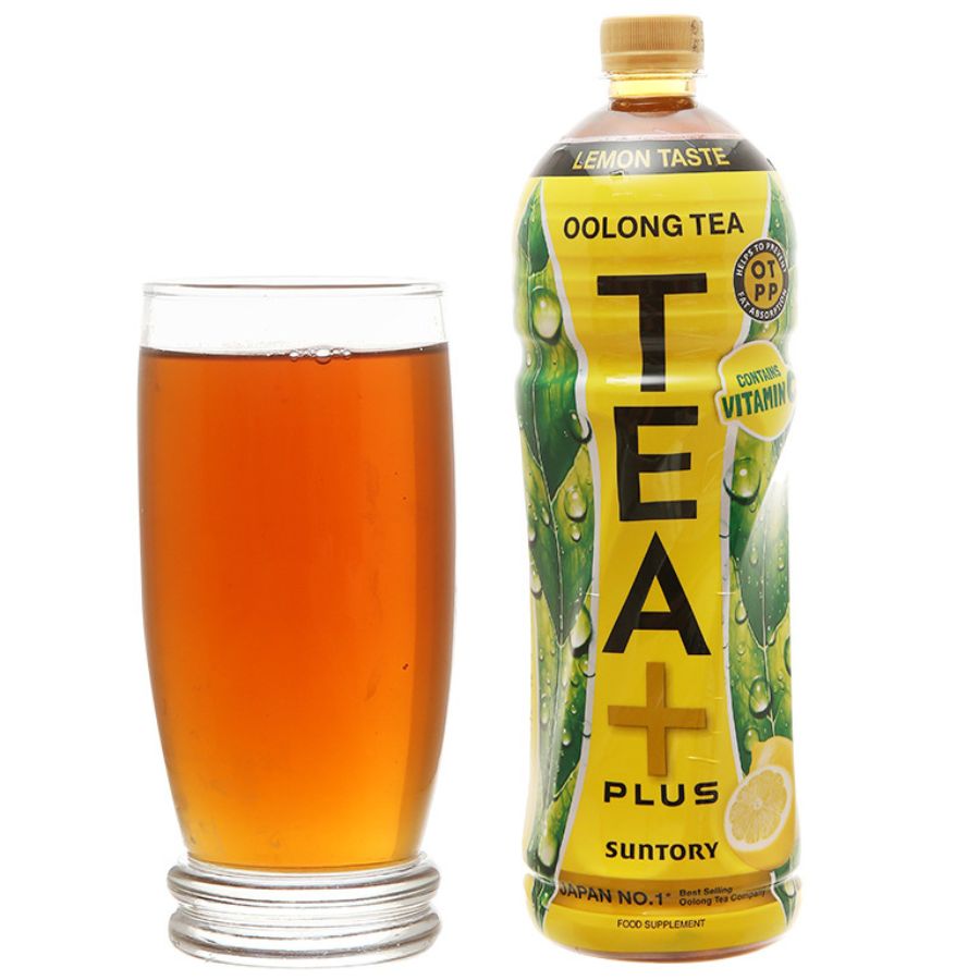 Trà ô long vị chanh TEA+ PLUS chai 1L