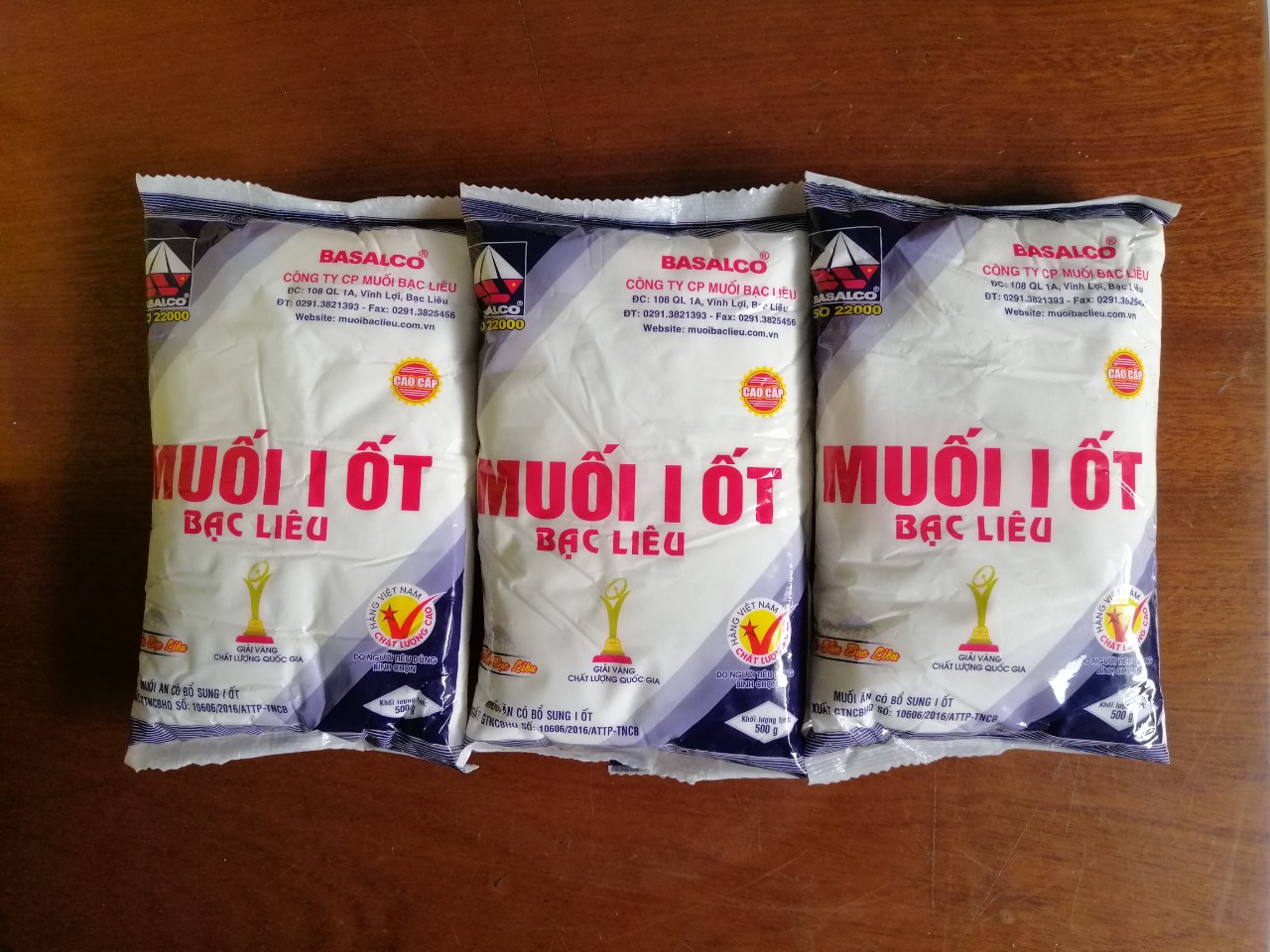 Combo 2 Gói Muối I - Ốt  - Bạc Liêu 500g