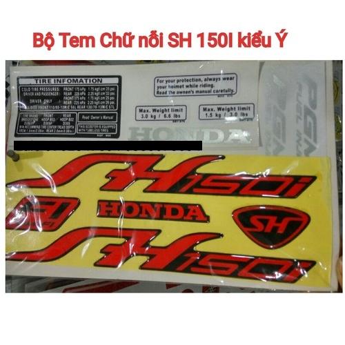Bộ Tem Nổi cho Sh 150I Kiểu Ý Phản Quang