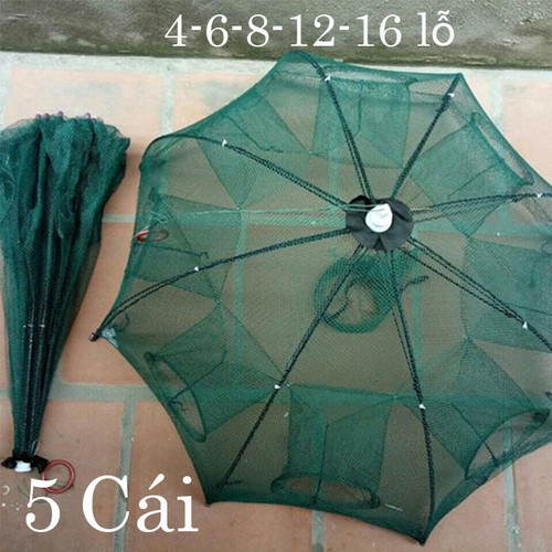 Combo 5 cái lưới bát quái bắt cá 4-6-8-12-16 cửa