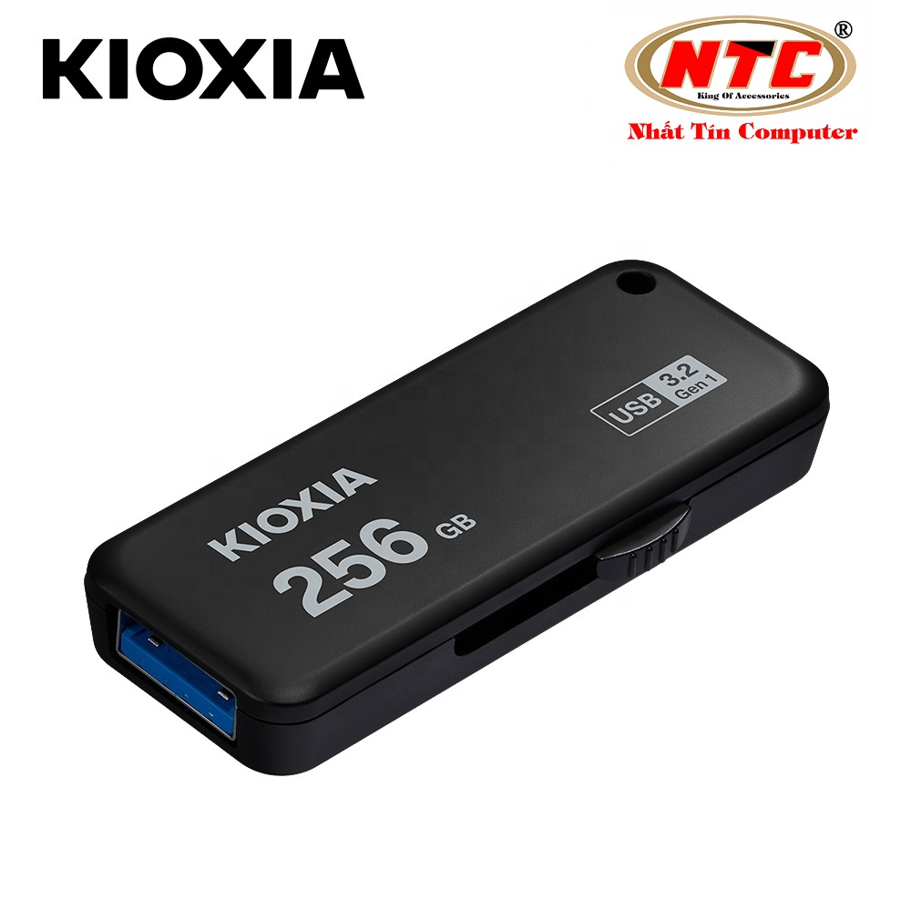 USB 3.2 Gen 1 Kioxia TransMemory U365 256GB 150Mb/s (Đen) - Formerly Toshiba Memory - Nhất Tín Computer