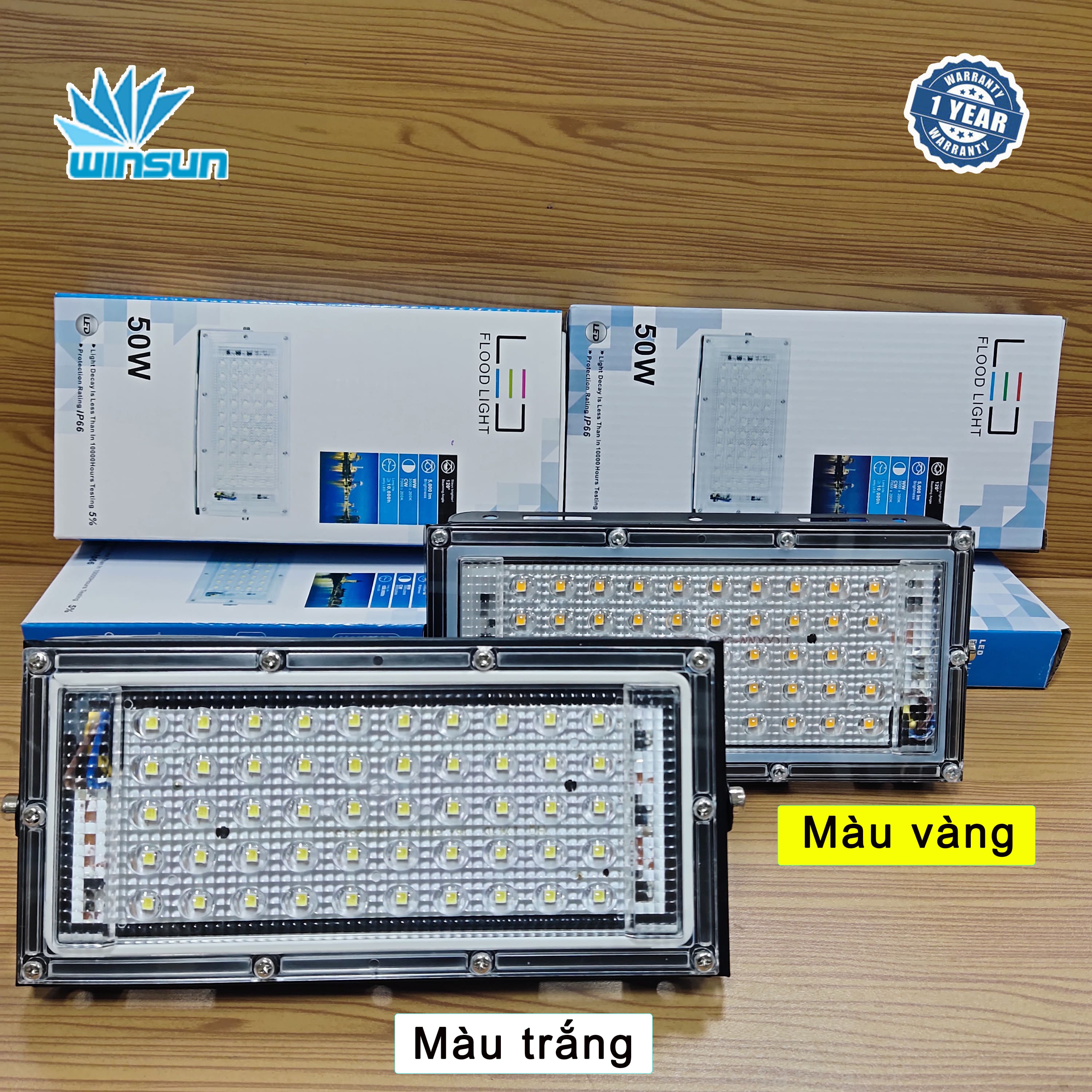 Đèn pha Led ngoài trời chống mưa 50W, 100W