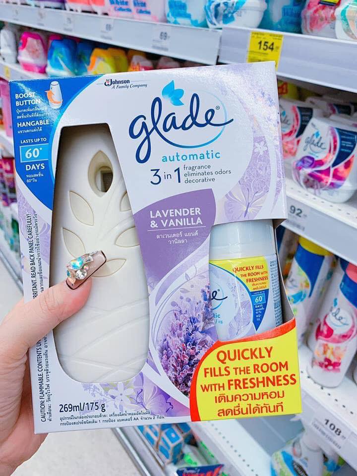 Máy xịt thơm phòng glade hẹn giờ tự động glade 3 in 1 thái lan