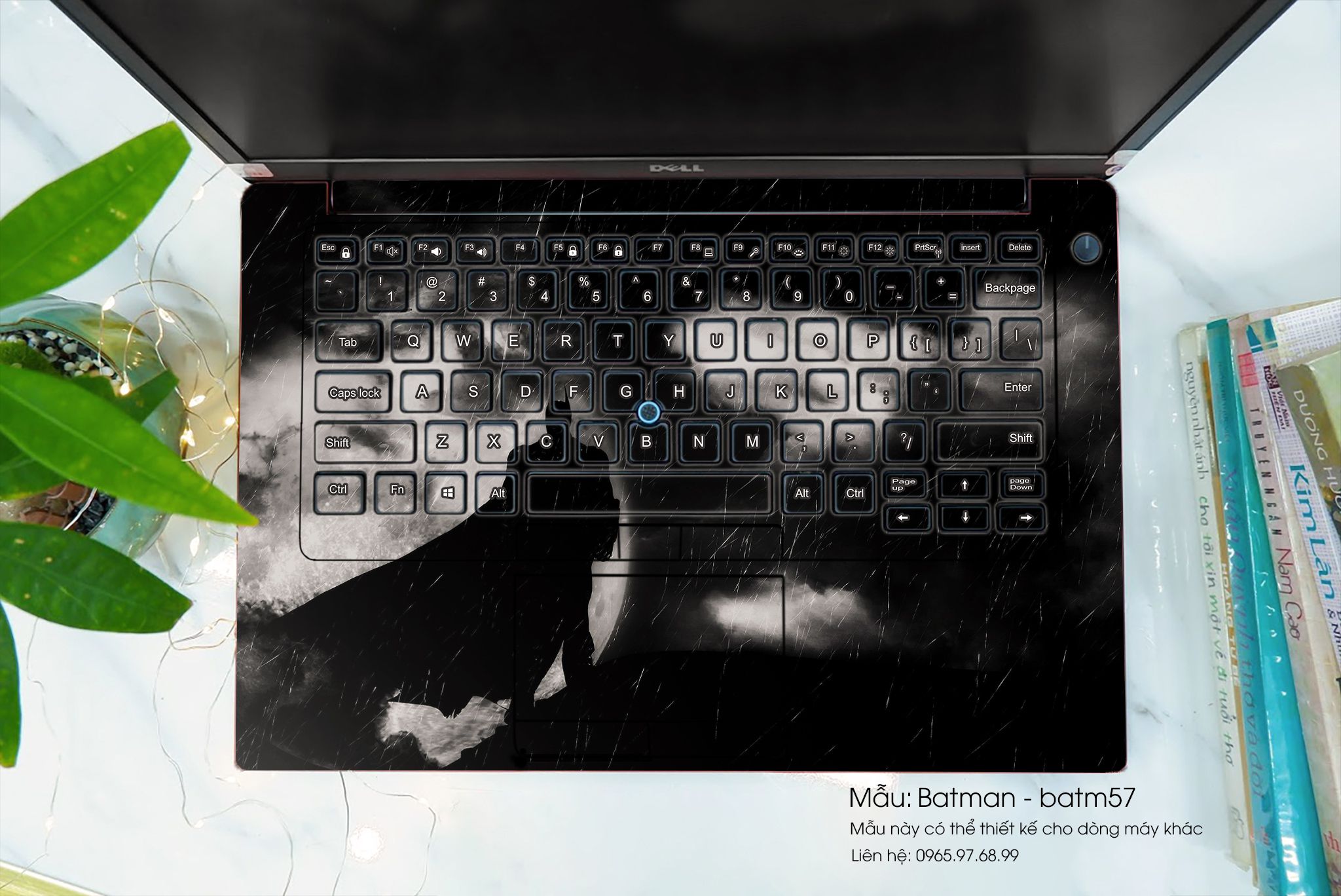Decal Skin dán Laptop Asus mẫu Batman (inbox mã máy cho shop)