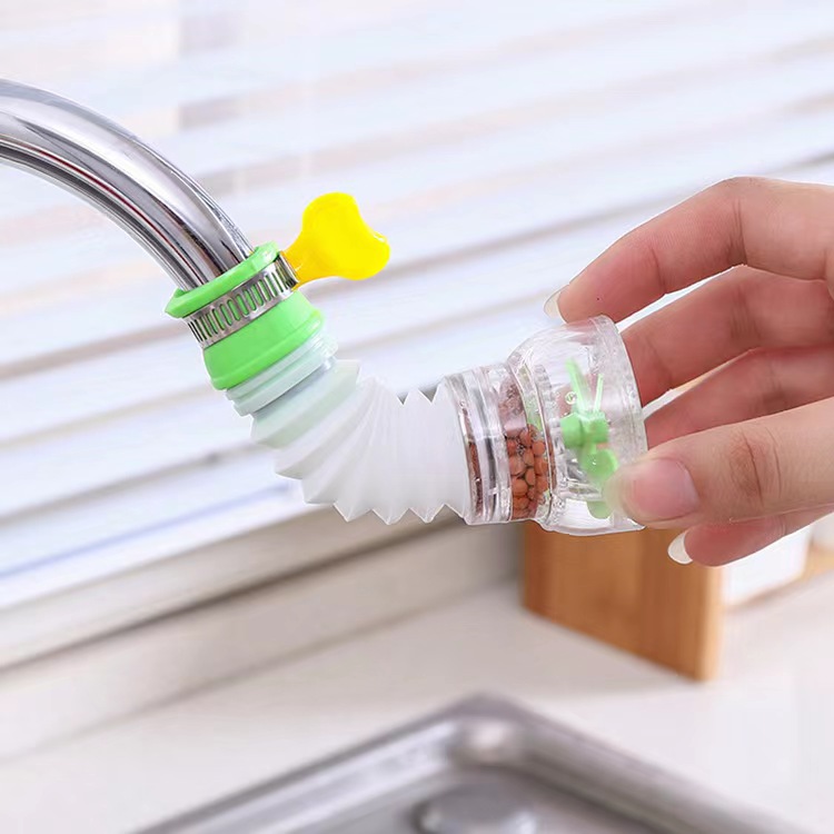Water filter at the faucet