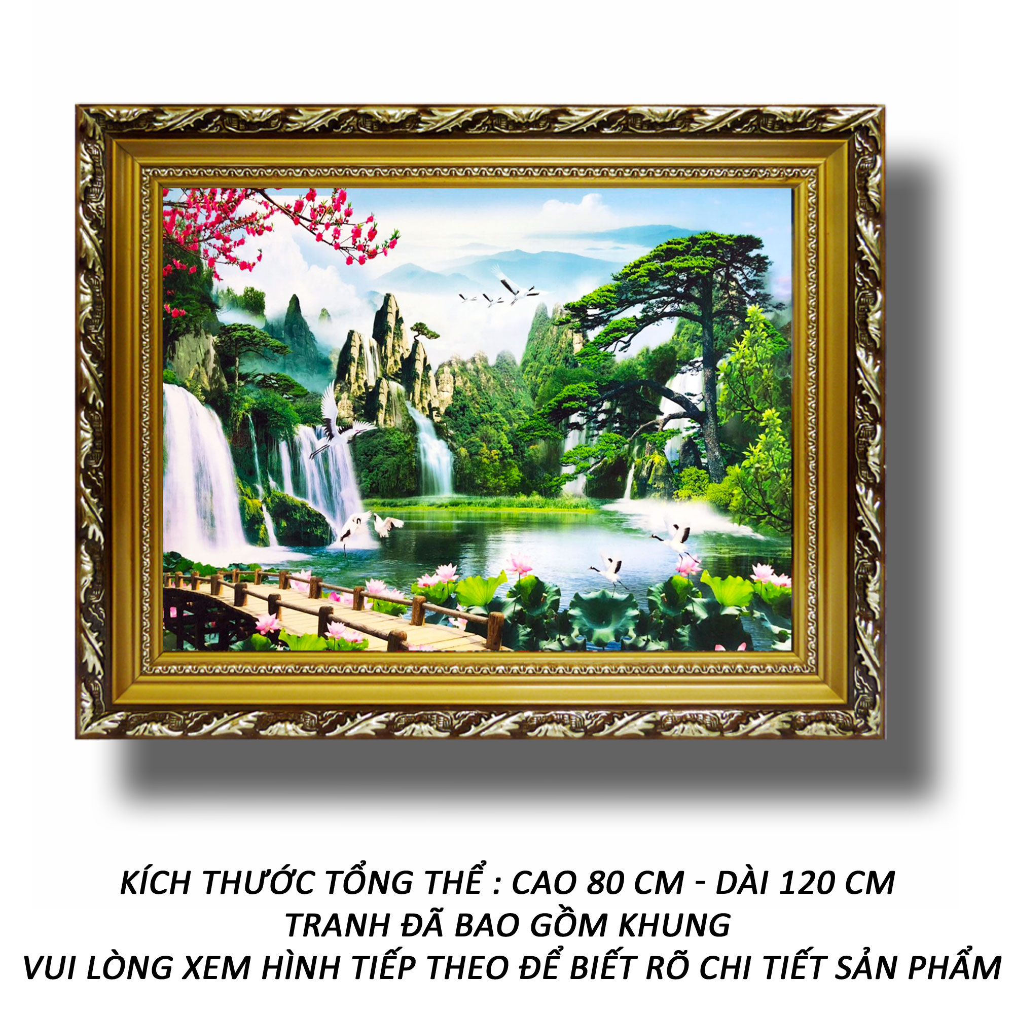 Tranh treo tường - sơn thủy hữu tình 79 - tranh minh hiền